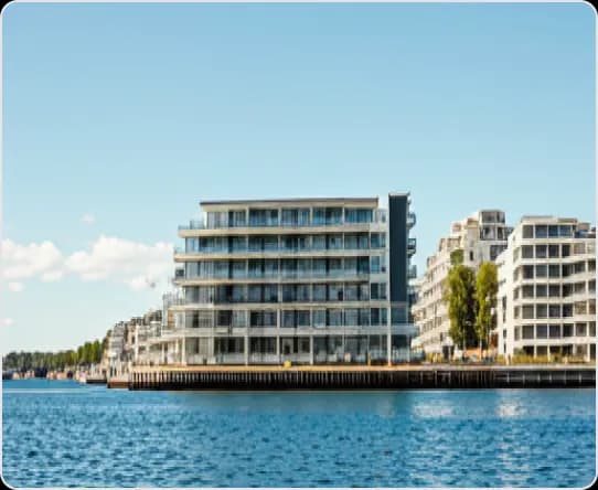 Waterfront building